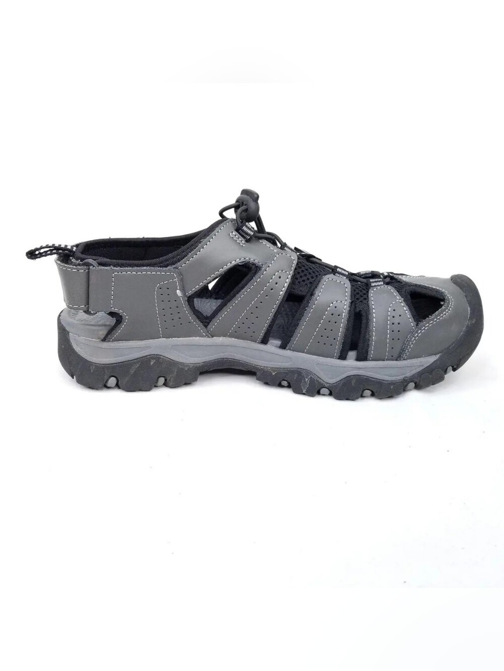 Eddie Bauer Stewart Men's Bump Toe Sandal Gray Size 11M Draw String